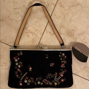 Velvet evening bag